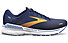 Brooks Adrenaline GTS 22 - scarpe running stabili - uomo, Dark Blue/Orange/White
