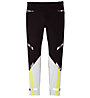 Brooks Carbonite Tight - pantaloni running - donna, Black/Grey/Yellow