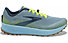 Brooks Catamount - scarpe trail running - donna, Light Blue/Yellow