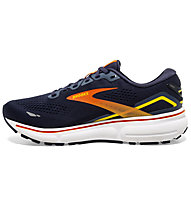 Brooks Ghost 15 - scarpe running neutre - uomo, Dark Blue/Orange/Yellow
