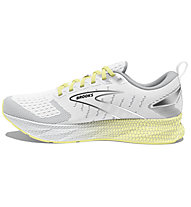 Brooks Levitate 6 W - scarpe running neutre - donna, White/Grey/Yellow