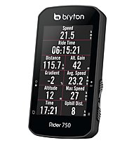 Bryton Rider 750 - computer bici, Black