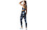 Casall Essential Printed W - leggings fitness - donna, Black/Blue