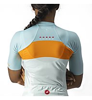 Castelli Aero Pro W - maglia ciclismo - donna, LIGHT ACQUA/POP ORANGE-SKYLIGH