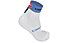 Castelli Free 6 Sock - Calzini Corti, White/Blue
