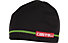 Castelli Spensierato Beanie - berretto bici, Black/Sprint Green