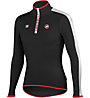 Castelli Spinta Jersey Maglia a maniche lunghe ciclismo, Black/White/Red