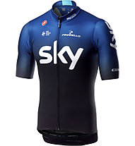Castelli Team Sky 2019 Squadra - maglia bici - uomo, Black/Blue
