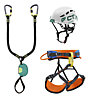 Climbing Technology VF Kit Junior Dyno - set via ferrata - bambini, Orange/Green