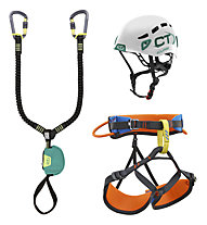 Climbing Technology VF Kit Junior Dyno - set via ferrata - bambini, Orange/Green