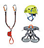 Climbing Technology VF Kit Premium G-Compact - kit via ferrata, Orange/Green