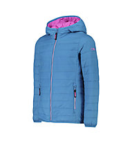 CMP Fix Hoodie G - giacca trekking - bambina, Light Blue/Pink