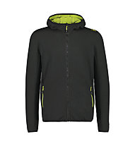 CMP Jacket Fix Hood - giacca trekking - uomo, Black/Green