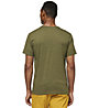 Cotopaxi Llama Stripes Organic - T-Shirt - uomo, Dark Green