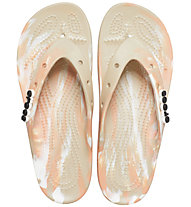 Crocs Cls Platform Marbled Flip W - Schlappen - Damen, White/Pink