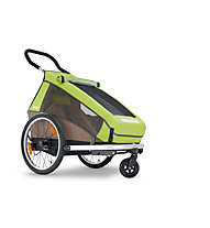 Croozer Kid for 1 Click&Crooze - rimorchio per bicicletta, Meadow Green/Sand Grey