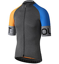 Dotout Spin - maglia bici - uomo, Dark Grey/Orange/Blue