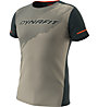 Dynafit Alpine 2 S/S - Trailrunningshirt - Herren, Brown/Dark Blue/Orange