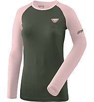 Dynafit Alpine Pro - Langarmshirt Trailrunning - Damen, Dark Green/Light Pink