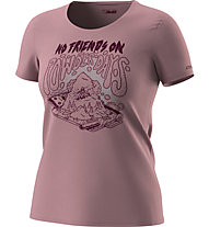 Dynafit Artist Series Co T-Shirt W - T-Shirt - Damen, Light Pink/Dark Red/Light Blue