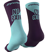 Dynafit No Pain No Gain - calzini corti, Light Blue/Violet