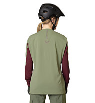 Dynafit Ride L/S - MTB Trikot - Damen, Green/Dark Red