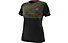 Dynafit Trail Graphic W - maglia trail running - donna , Black/Dark Green/Pink