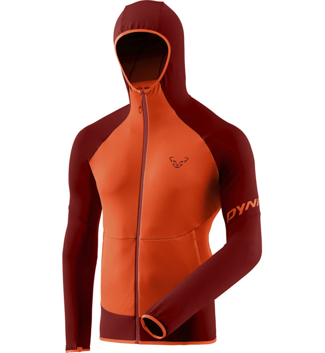 Dynafit Transalper Light Ptc - felpa in con cappuccio - uomo, Dark Red/Orange