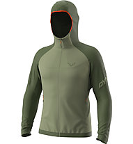 Dynafit Transalper Ptc Hooded M - felpa in pile - uomo, Light Green/Green/Red