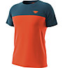 Dynafit Traverse S-Tech S/S - T-Shirt - Herren, Orange/Blue