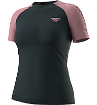 Dynafit Ultra 3 S-Tech S/S W- Trailrunningshirt - Damen, Dark Blue/Light Pink