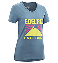 Edelrid Wo Highball V - T-shirt - donna, Light Blue