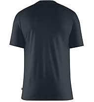 Fjällräven Abisko Wool SS - t-shirt - uomo, Dark Blue