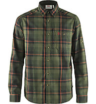 Fjällräven Fjällglim - camicia maniche lunghe - uomo, Dark Green/Red