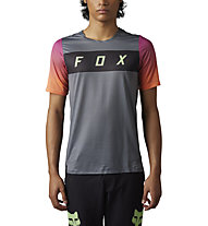 Fox Flexair SS Arcadia - MTB-Trikot - Herren, Grey/Pink/Orange