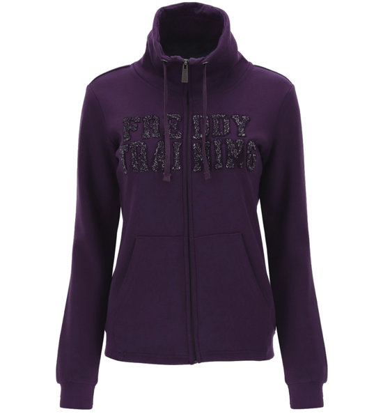 Freddy High Neck Training felpa con zip donna Sportler