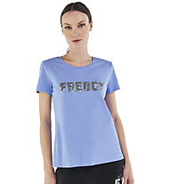 Freddy Manica Corta - T-shirt Fitness - donna, Light Blue