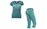 Freddy Damenkomplet: Training Color Hose + Shirt, Light Green/Green