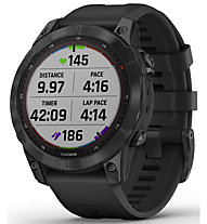 Garmin Fenix 7 Solar Sapphire - Multifunktionsuhr, Black/Black