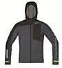 GORE RUNNING WEAR Fusion WINDSTOPPER Active Shell giacca antivento Running, Grey/Black