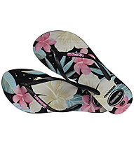 Havaianas Slim Floral Basic - infradito - donna, Black/Pink