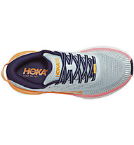 HOKA Bondi 7 - scarpe running neutre - donna, Light Grey/Orange