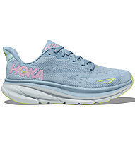 HOKA Clifton 9 W - scarpe running neutre - donna, Light Blue/Pink/Light Green