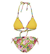 Hot Stuff Triangel - Bikini - Damen, Yellow/Pink/Green