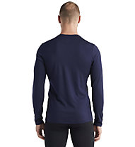 Icebreaker Merino 200 Oasis Crewe - maglietta tecnica a maniche lunghe - uomo, Dark Blue