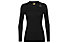 Icebreaker 200 Oasis LS Crewe Skyway Lift - maglietta tecnica a maniche lunghe - donna, Black