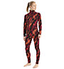 Icebreaker Merino 250 Vertex Half Zip - maglia maniche lunghe - donna, Red/Black/Orange