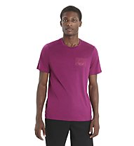 Icebreaker Merino Tech Lite II Mountain Sunset - T-Shirt - Herren, Pink