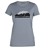 Icebreaker W Tech Lite SS Low Crewe Icebreaker Mountain - T-Shirt - Damen, Light Blue