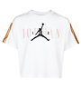 Nike Jordan Pink Satin - T-shirt - bambina, White